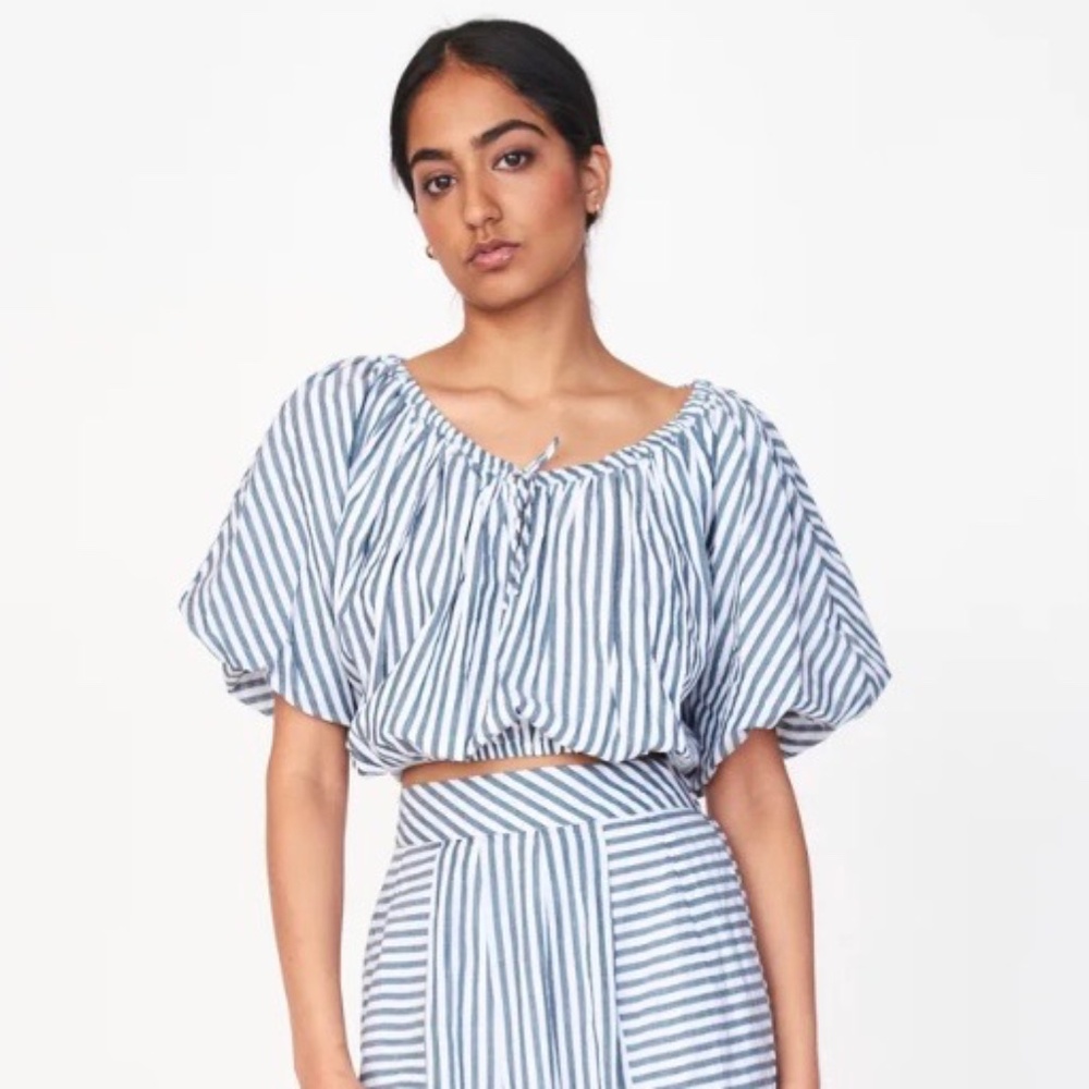 Mirth Praiano Maxi Skirt – Ocean Stripe – Size XS – EUC